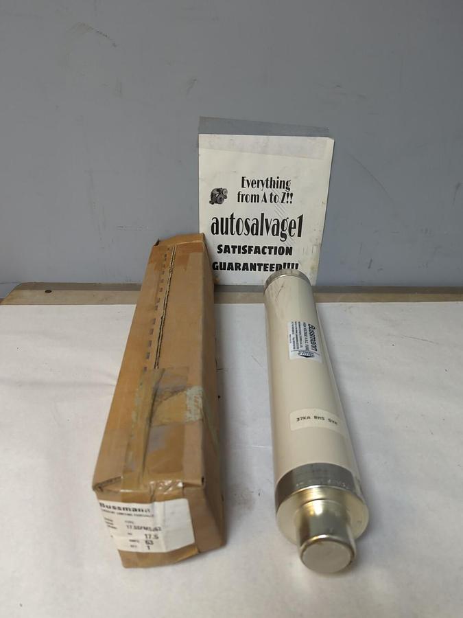 BUSSMANN,17.5SFMSU63,HIGH VOLTAGE FUSE 17.5 KV 63 AMP NOS