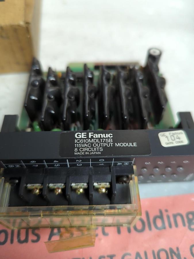 GE FANUC,IC610MDL175B,PROGRAMMABLE CONTROLLER OUTPUT MODULE 115VAC NOS
