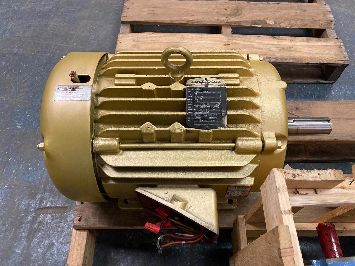 Used Baldor Reliance,EM2333T,3-Phase Super-E Motor 15 HP  230/460V 1765 RPM 254T
