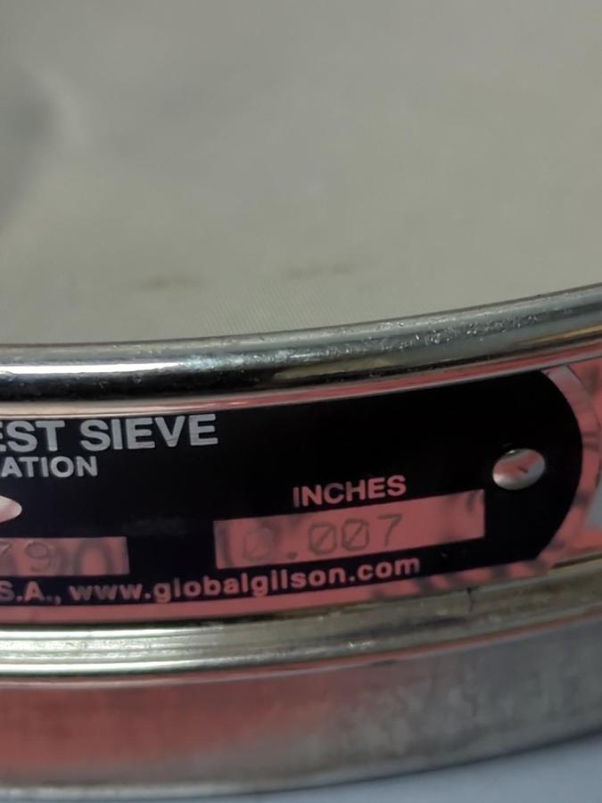 Used USA STANDARD,NO.80,TEST SIEVE METRIC 180UM INCHES .0007 ASTM E-11 SPEC PRE-OWNED