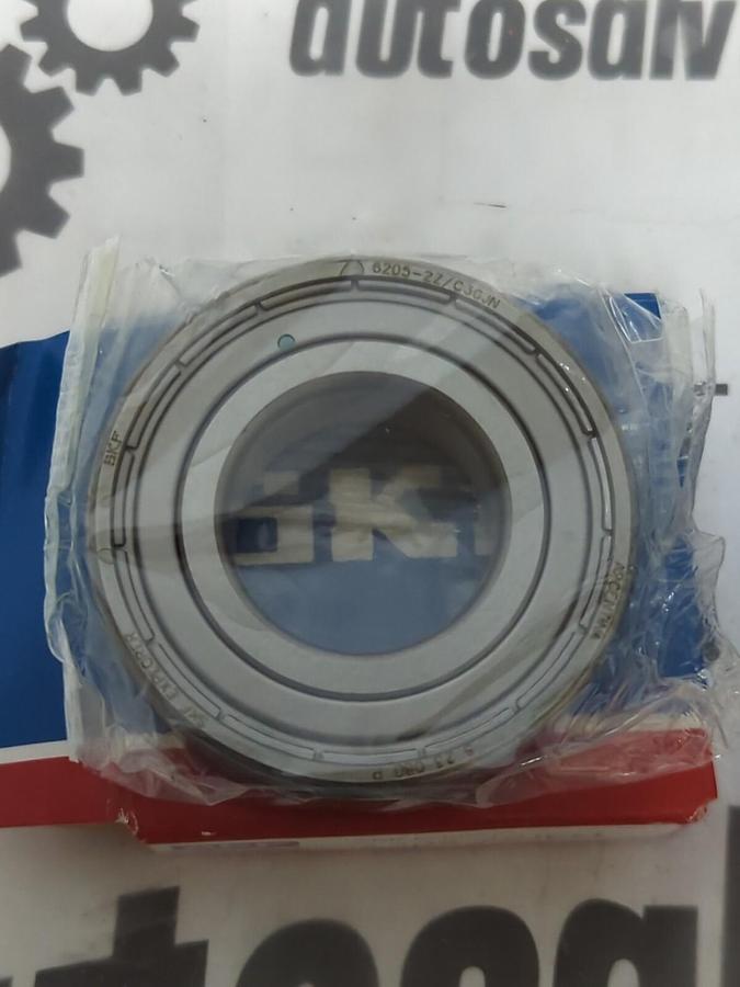 SKF,6205 2ZJEM,SHIELDED BALL BEARING 20MM BORE LOT OF 2 NOS