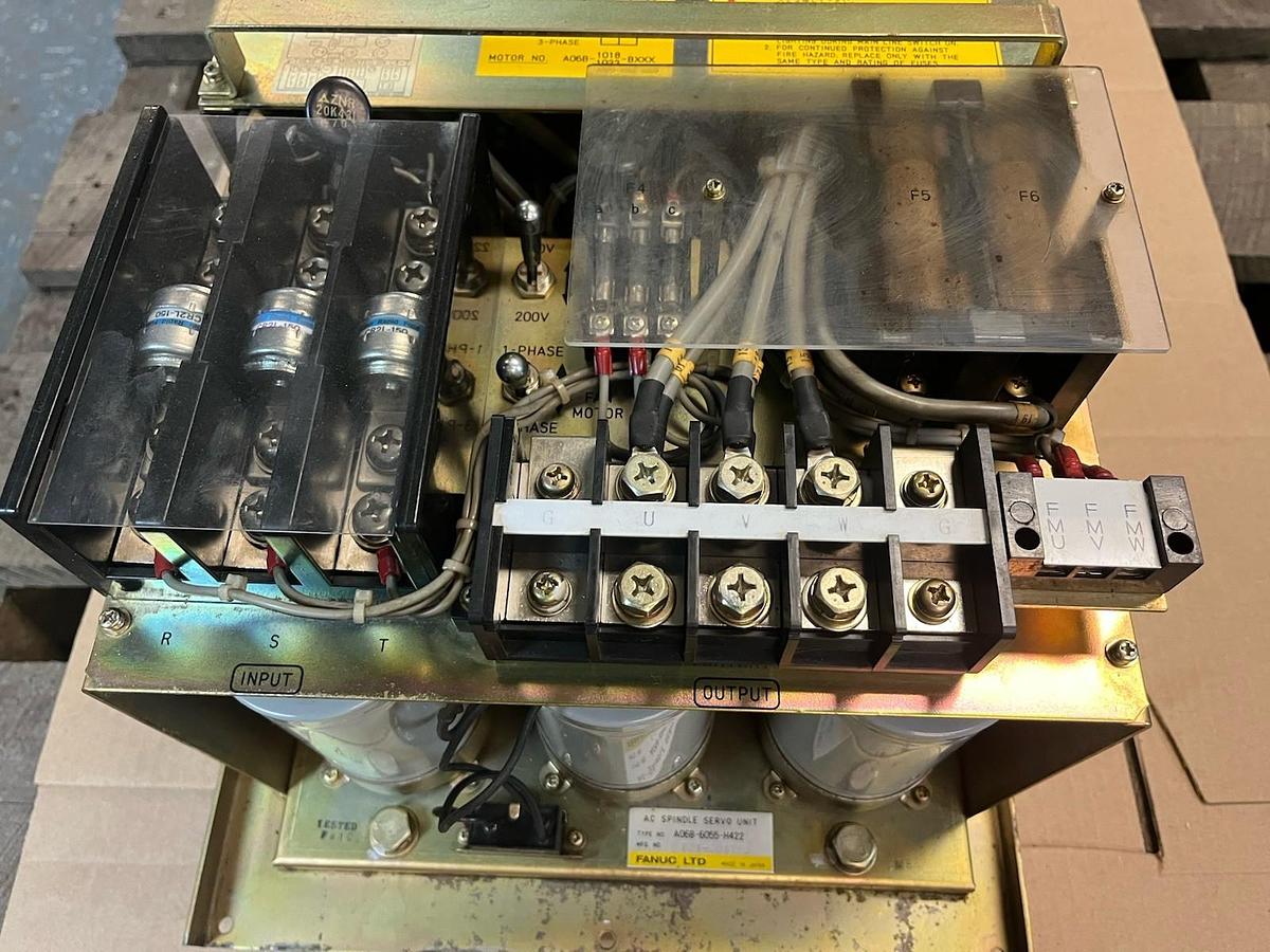Used GE FANUC,A06B-6055-S422,AC SPINDLE SERVO DRIVE UNIT