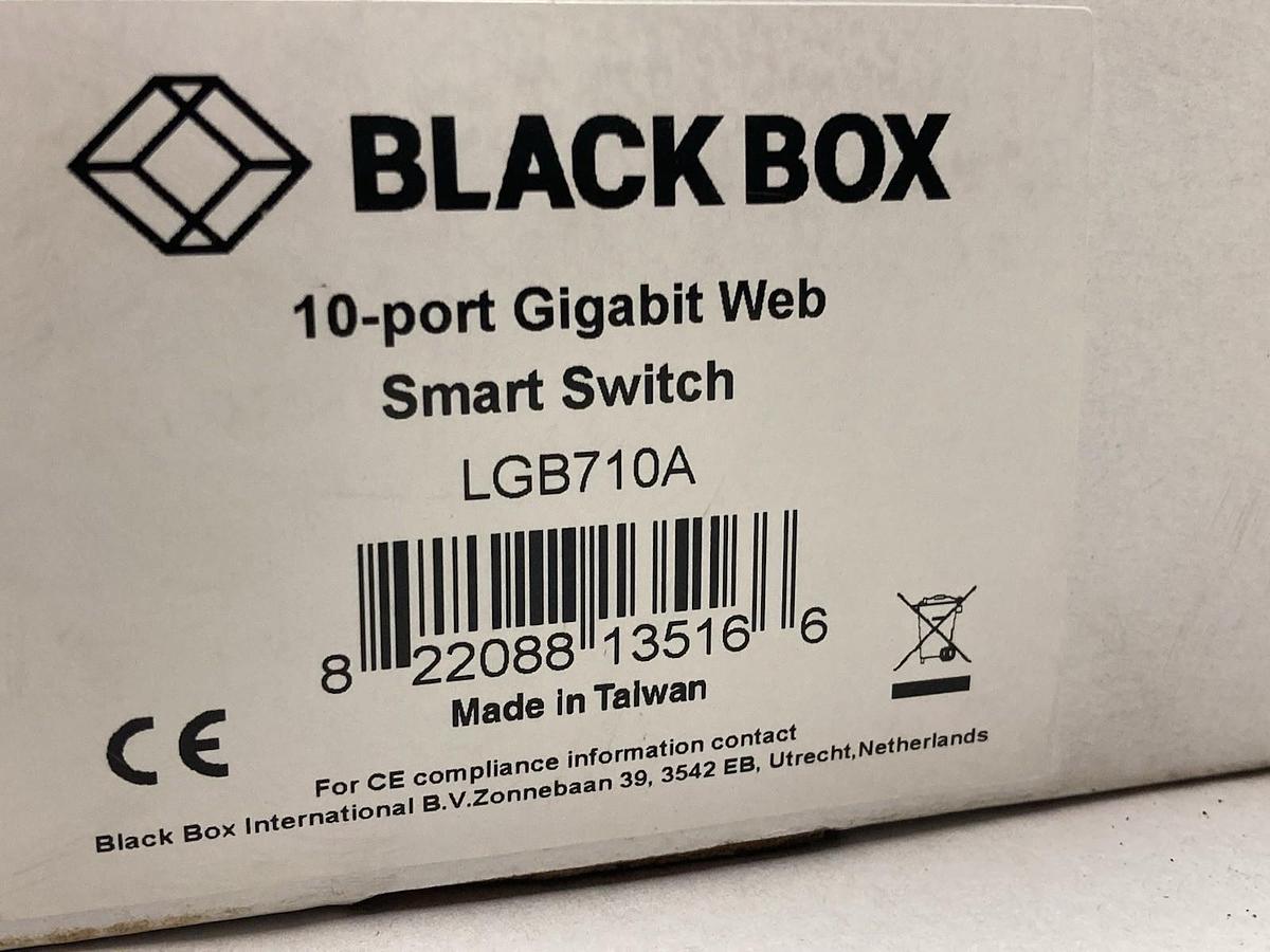 Used Black Box,LGB710A,Gigabit Ethernet Web Smart Switch