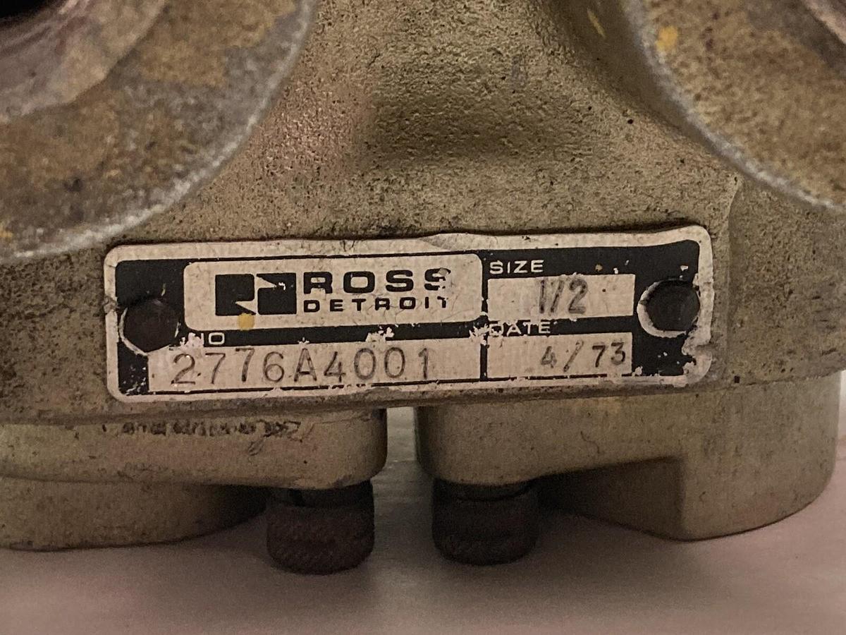 Used Ross,2776A4001,Poppet Valve 1/2 Size