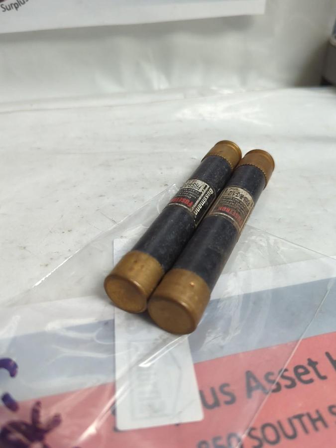 Used COOPER BUSSMANN,FRS-R-3-1/2,FUSETRON 3-1/2 AMP FUSE LOT OF 2 PRE-OWNED