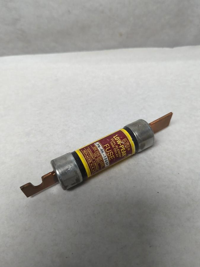 Used COOPER BUSSMANN,LPN-RK-100SP,LOW-PEAK 100 AMP FUSE PRE-OWNED