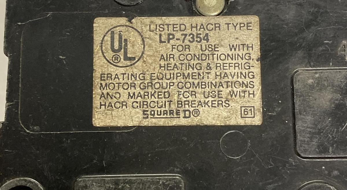 Used SQUARE D,LP-7354,CIRCUIT BREAKERS 30A 2P LOT OF 3