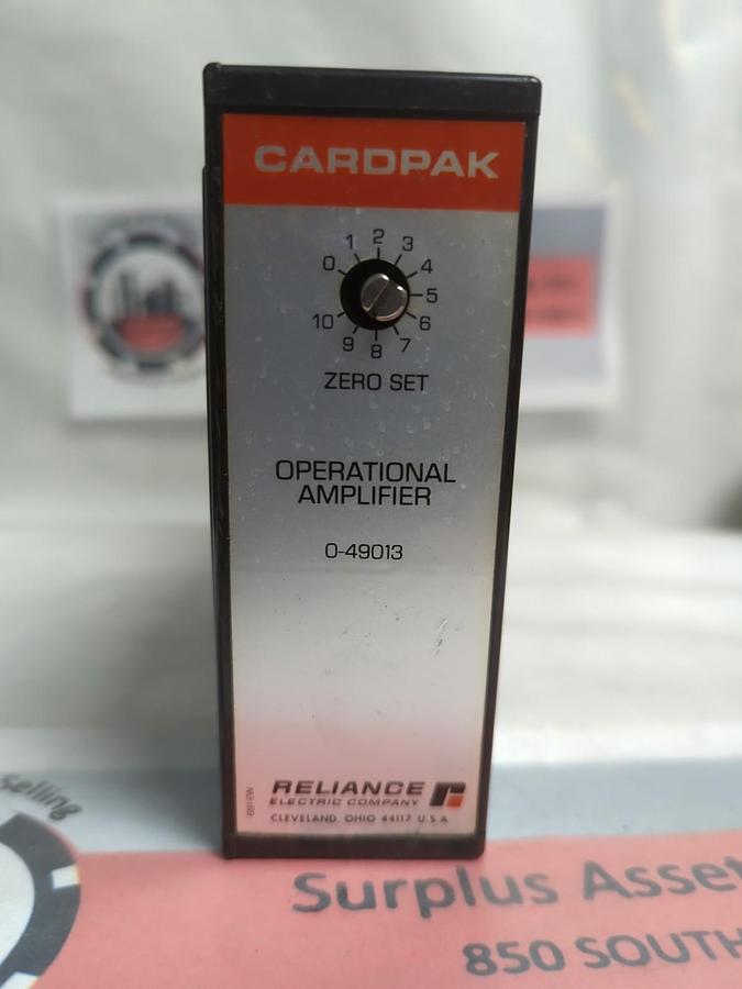 Used RELIANCE ELECTRIC,0-49013,CARDPAK OPERATIONAL AMPLIFIER PRE-OWNED