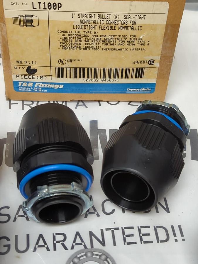 THOMAS & BETTS,LT100P,BULLET CONDUIT CONNECTOR 1 INCH BOX OF 6