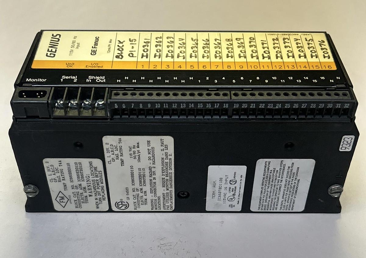 Used GE FANUC,IC660EBD110D,GENIUS INPUT MODULE