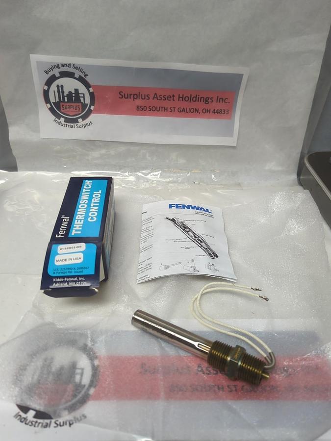 KIDDE-FENWELL,01-018023-000,THERMOSTAT CONTROL 10A 250VAC/5A 240VAC NOS