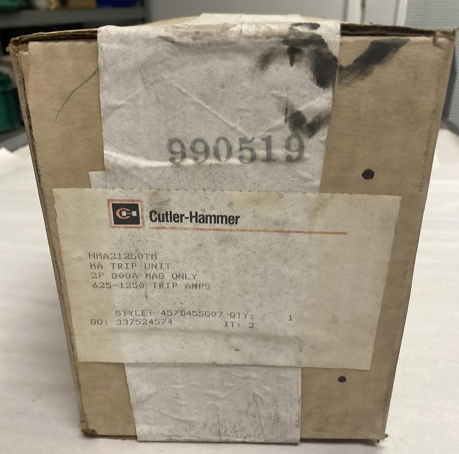 Used Cutler-Hammer,HMA21250TM,Trip Unit 800A 2 Pole New In Sealed Box