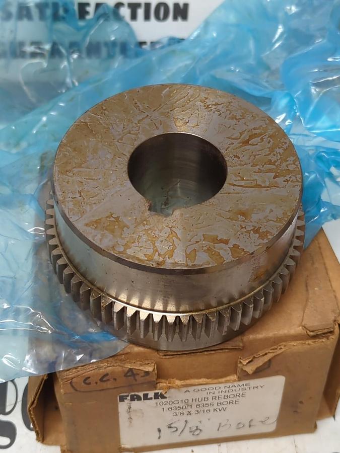 FALK,1020G10,HUB REBORE 1.6350/1.6355 BORE 3/8 X 3/16 KWY NOS