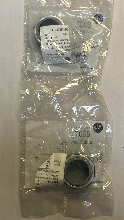 Used ALLEN BRADLEY,800T-N1,CLOSING BUTTON LOT OF 2 NOS