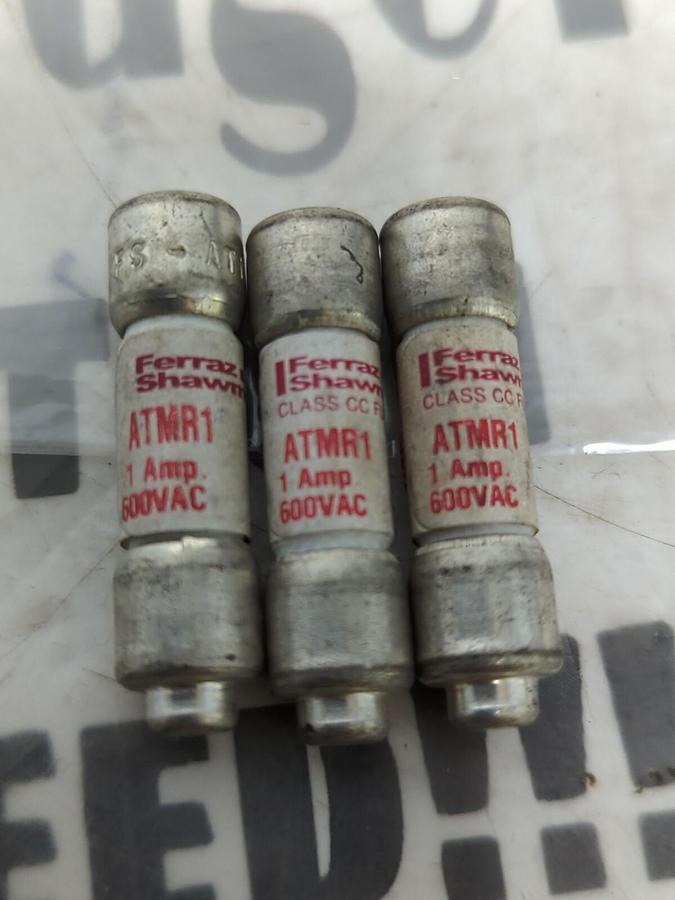 FERRAZ SHAWMUT,ATMR1,CLASS CC FUSES LOT OF 3 NOS
