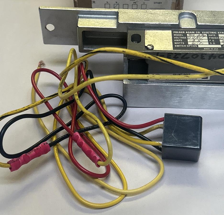 FOLGER ADAM,310-2-3/4,ELECTRIC STRIKE 24Vac NOS