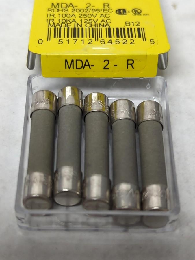 COOPER BUSSMANN,MDA 2-R,CERAMIC FUSES PACK OF 5 NOS