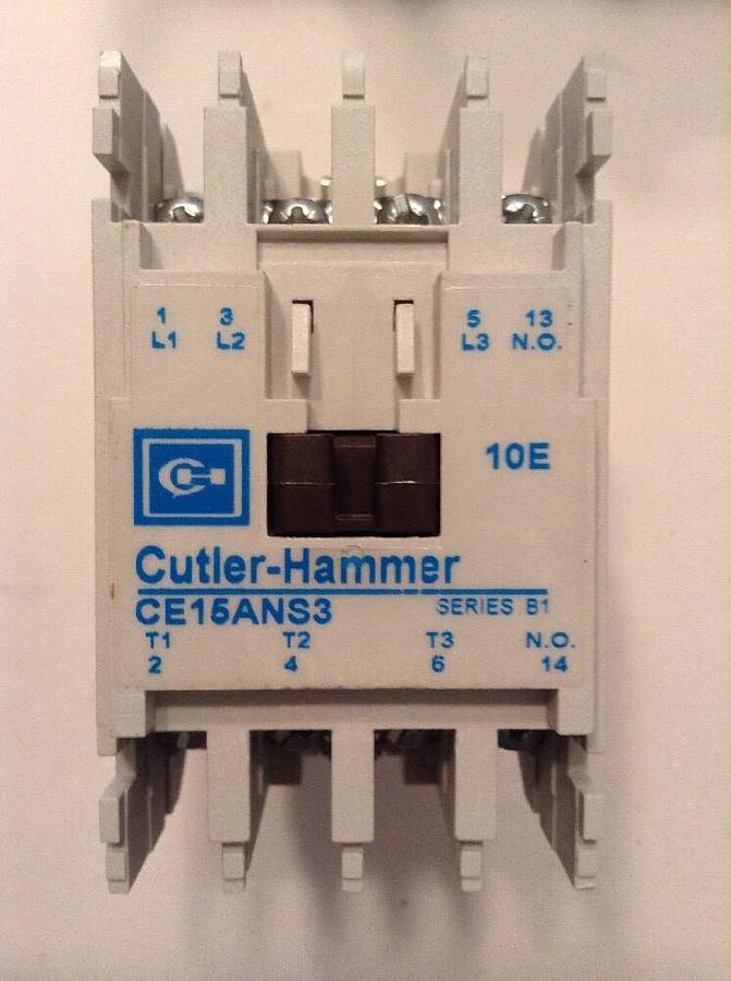 Eaton Cutler-Hammer,CE15ANS3AB,Contactor Series B1 Size A 3-Pole