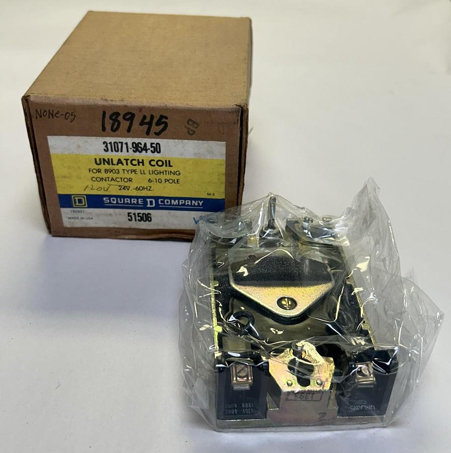 SQUARE D,31071-964-50,UNLATCH COIL 120V NOS