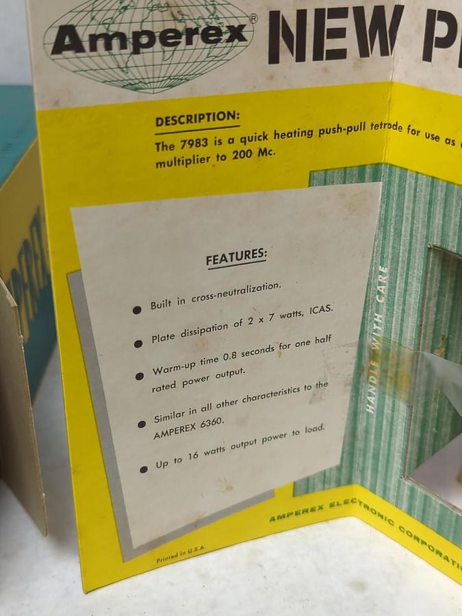 AMPEREX,7983,VACUUM TUBE NOS