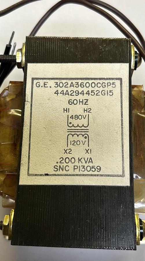 Used GENERAL ELECTRIC,302A3600CGP5,TRANSFORMER .200KVA 60HZ