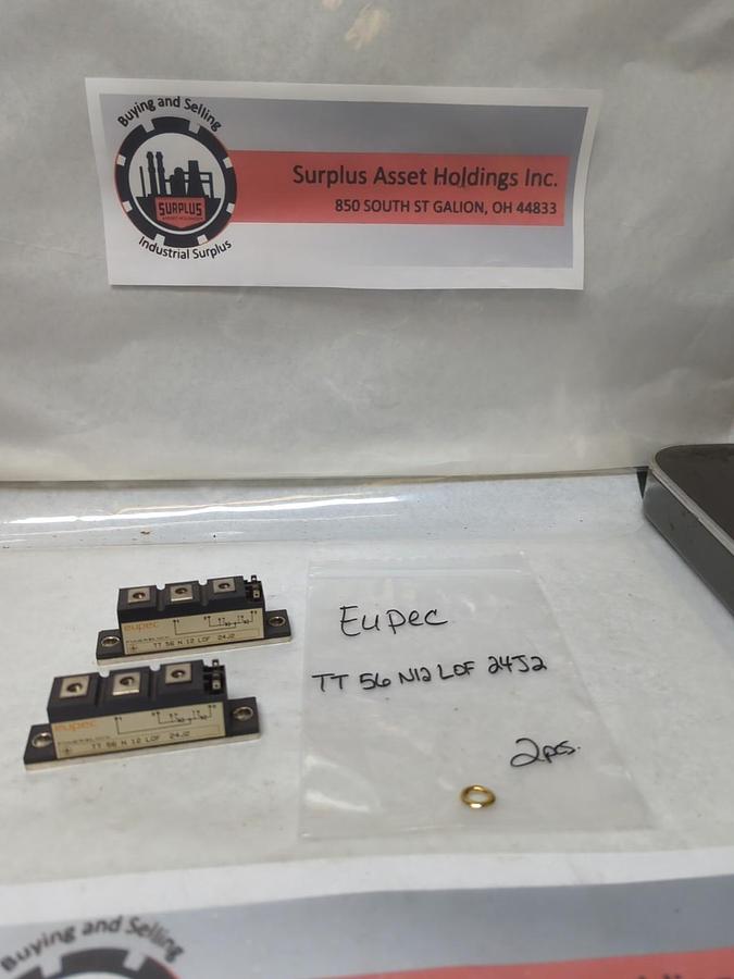 Used EUPEC,TT 56 N12 L0F 24J2,POWER BLOCK MODULE LOT OF 2 PRE-OWNED