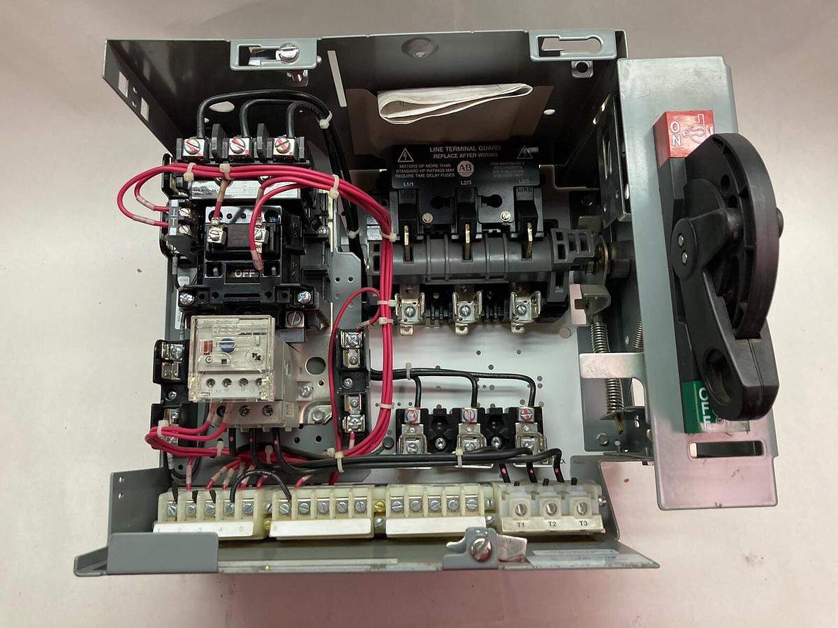 Used Allen-Bradley,2100 2112,Size 1 Fused MCC 12 Inch Starter Bucket