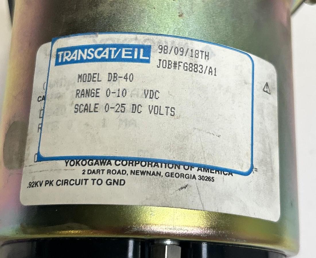 TRANSCAT / EIL,DB-40,PANEL METER 0-10VDC NOS