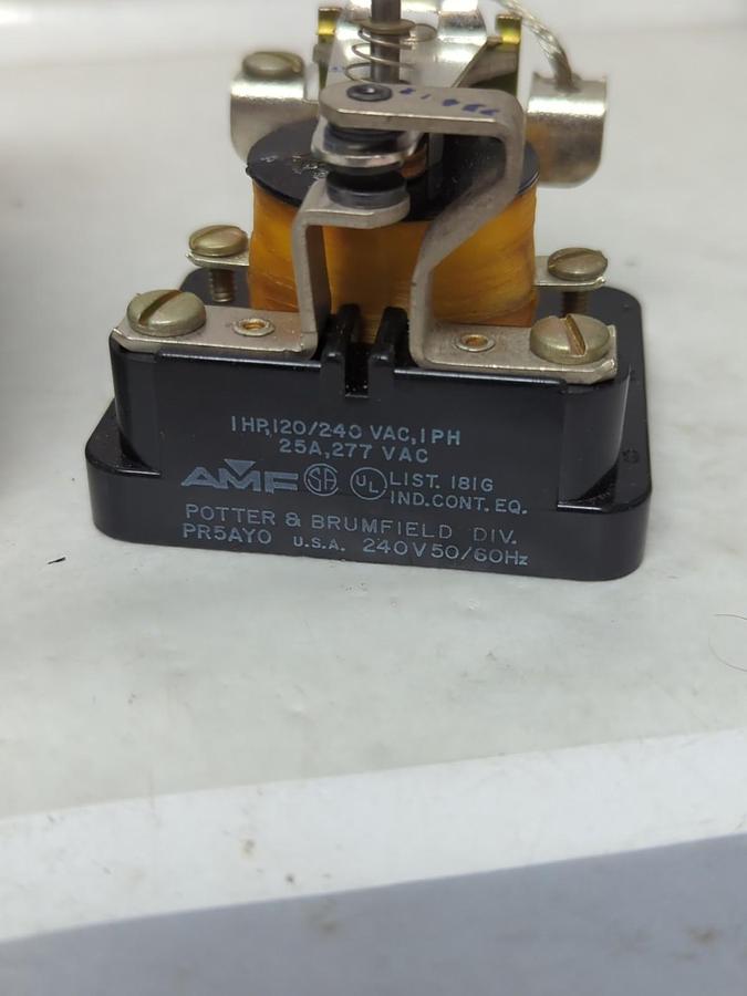 POTTER & BRUMFIELD,PR5AYO,RELAY 25 AMP 240 VAC NOS