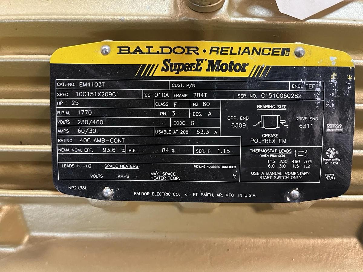 BALDOR,EM4103T,MOTOR 25HP 1770RPM 3PH 284T