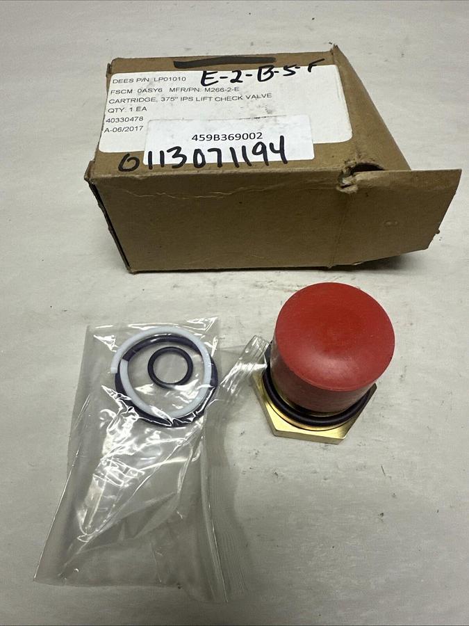 DMP,M266-2-E/MPL065,3/8" IPS Check Valve Cartridge