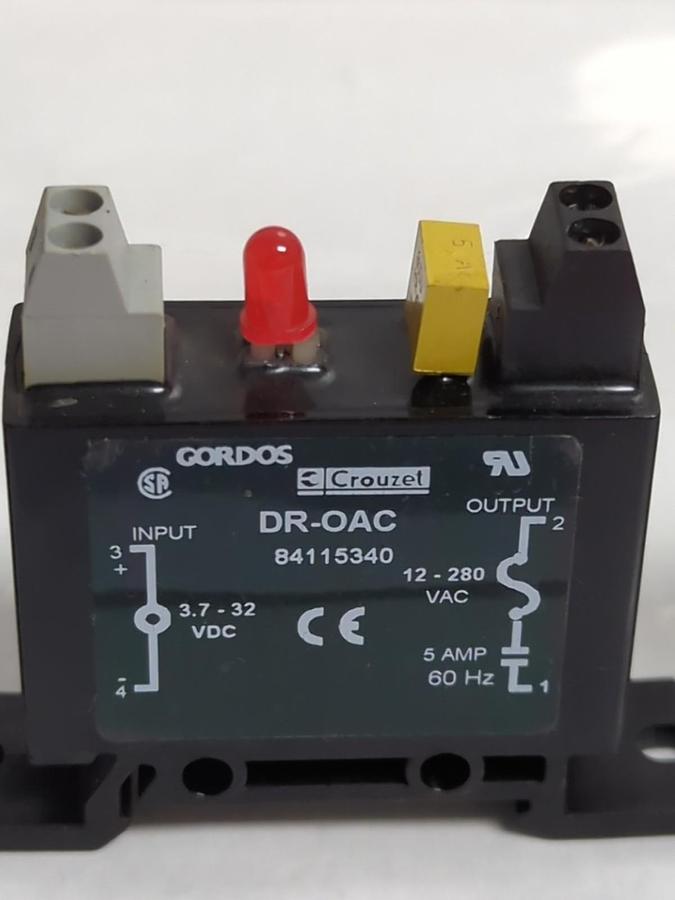 Used GORDOS,DR-0AC,SOLID STATE RELAY LOT OF 3 PRE-OWNED