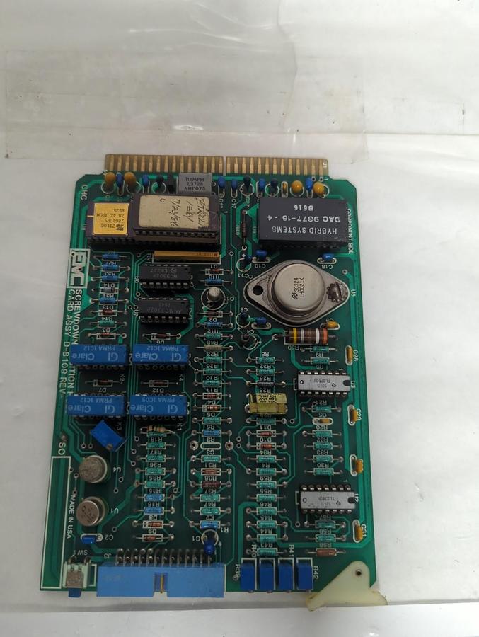 Used EMC,D-8109,SCREWDOWN POSITION HOLD CARD ASSEMBLY PRE-OWNED