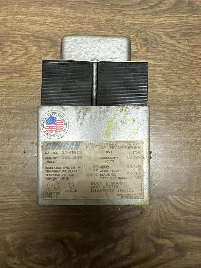 Used Dongan,35-M015,120/240V .15KVA Transformer