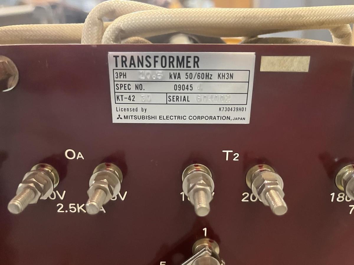Used MITSUBISHI,KT-42-30,TRANSFORMER 090454 10.5KVA