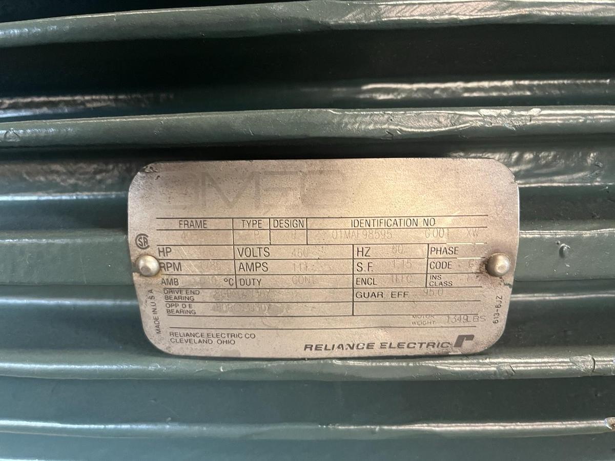 Used RELIANCE,405TSC,OMEGA XL MOTOR 100HP 1785RPM 460V 3PH