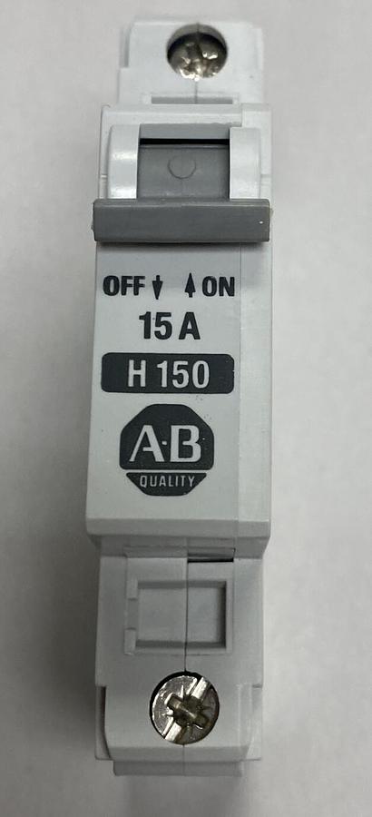 Allen Bradley,1492-CB1H150,Ser B Circuit Breaker 15A Lot Of 2 NOS