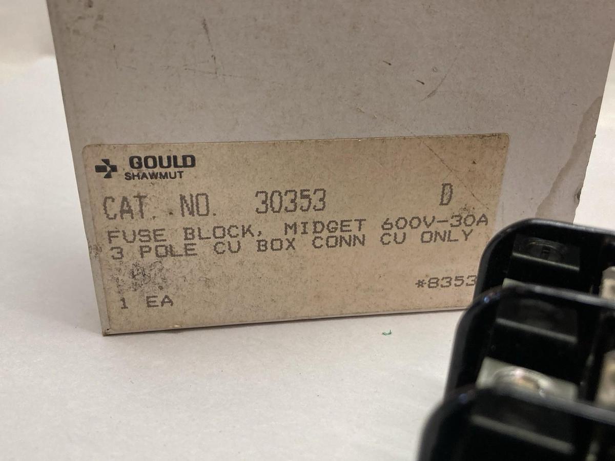 Gould,30353,3-Pole Fuse Block 600V 30A