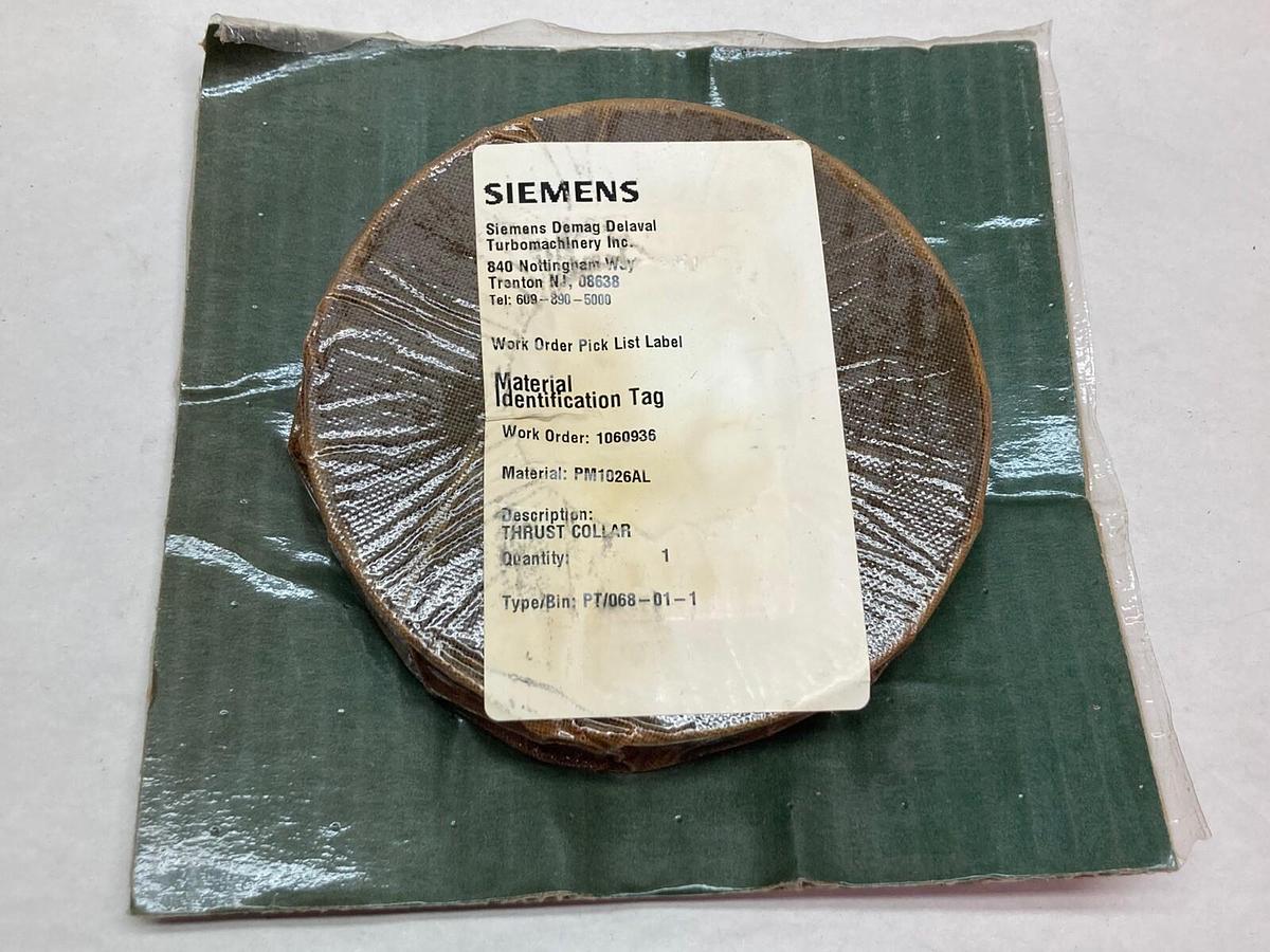 Used Siemens,PM1026AL,Thrust Collar
