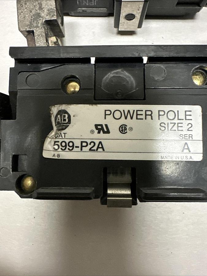 Used Allen-Bradley,599-P2A,Power Pole Size 2 LOT of 2 (G048)