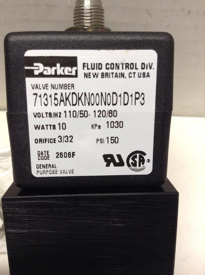 Parker,71315AKDKN00ND1D1P3,Fluid Control Valve