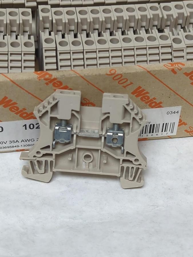 WEIDMULLER,1020100000,TERM BLOCK 600V 35A AWG 26 TO 10 WDU4 LOT OF 100 NOS