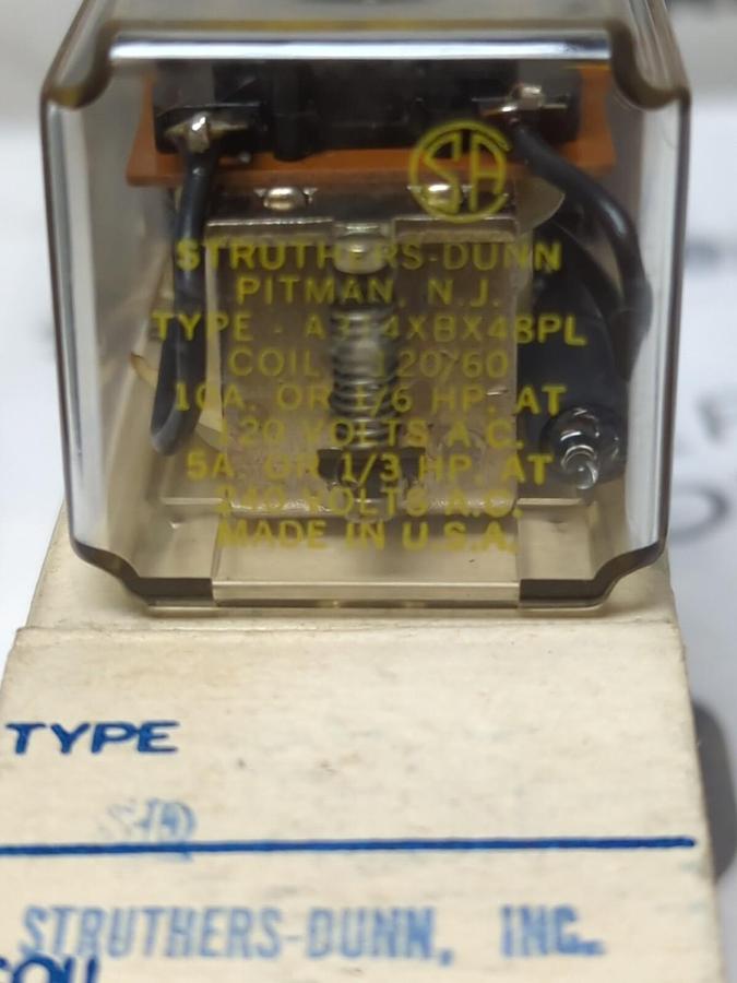 STRUTHERS DUNN,A314XBX48PL,OCTAL PLUG IN POWER RELAY