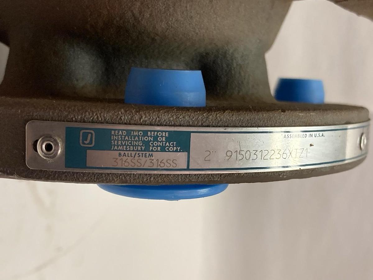 Used Jamesbury,316SS/316SS,Ball Valve 285 PSIG Max