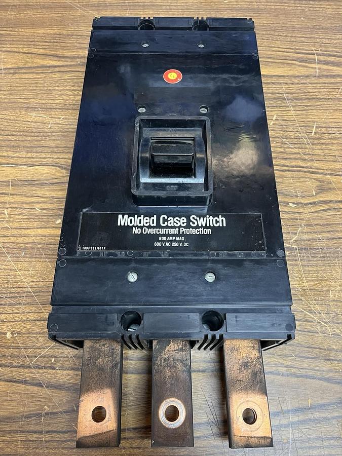 Used WESTINGHOUSE,800 amp,Molded Case Switch 600V 3 POLE