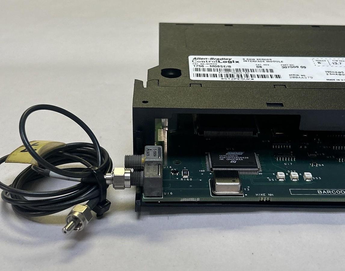 Used ALLEN BRADLEY,1756-M08SE,8 AXIS SERCOS INTERFACE MODULE