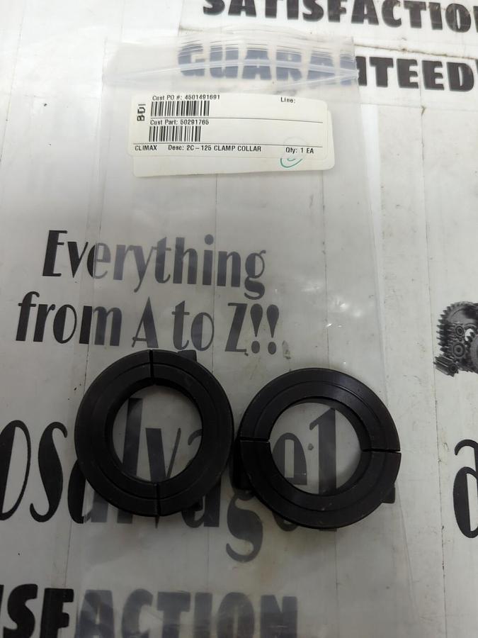 CLIMAX,2C-125,SHAFT/CLAMP COLLAR 1-1/4 INCH BORE LOT OF 2 NOS
