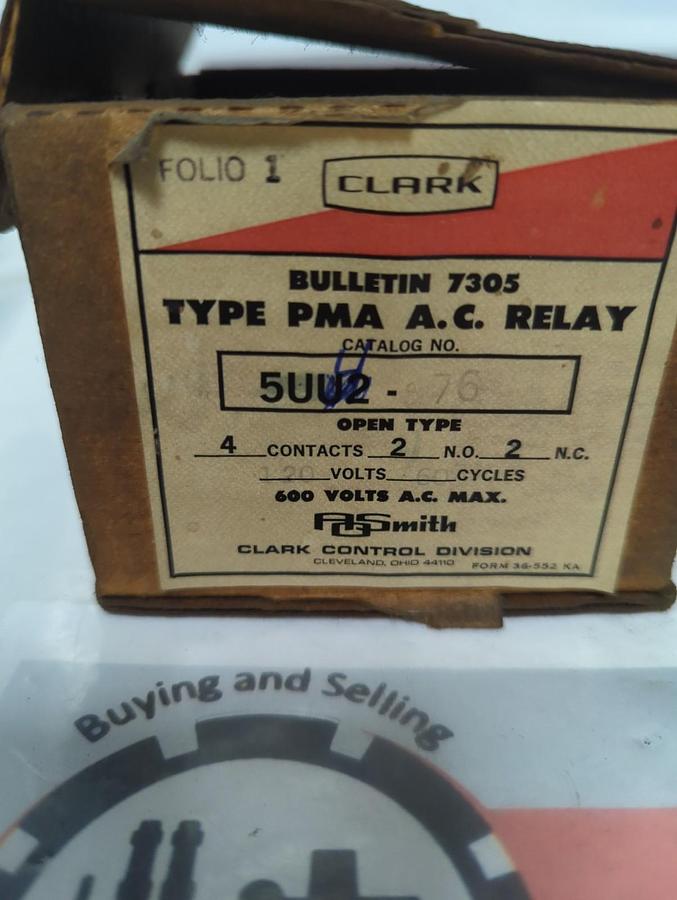 CLARK,7305 5U4,TYPE PM A-C RELAY NOS