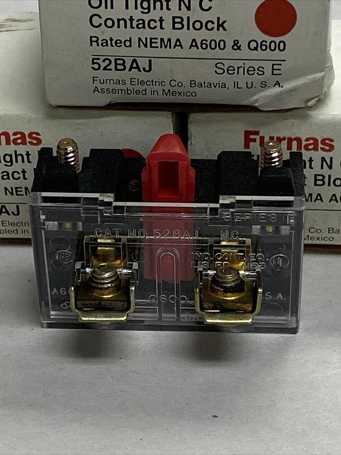 Furnas,52BAJ,Contact Block Lot Of 3 NOS