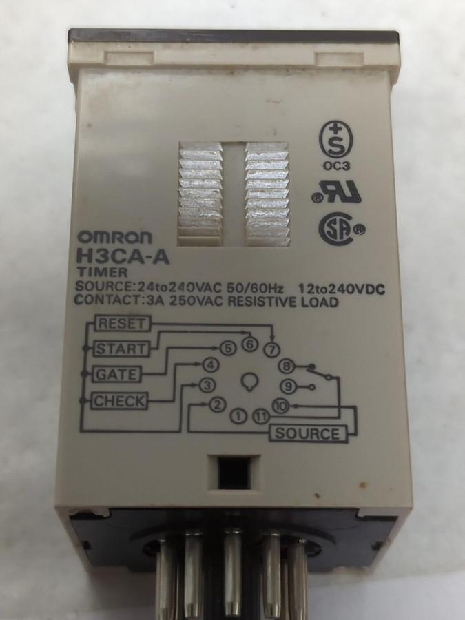 Used OMRON,H3CA-A,TIMER 3A 250VAC PRE-OWNED